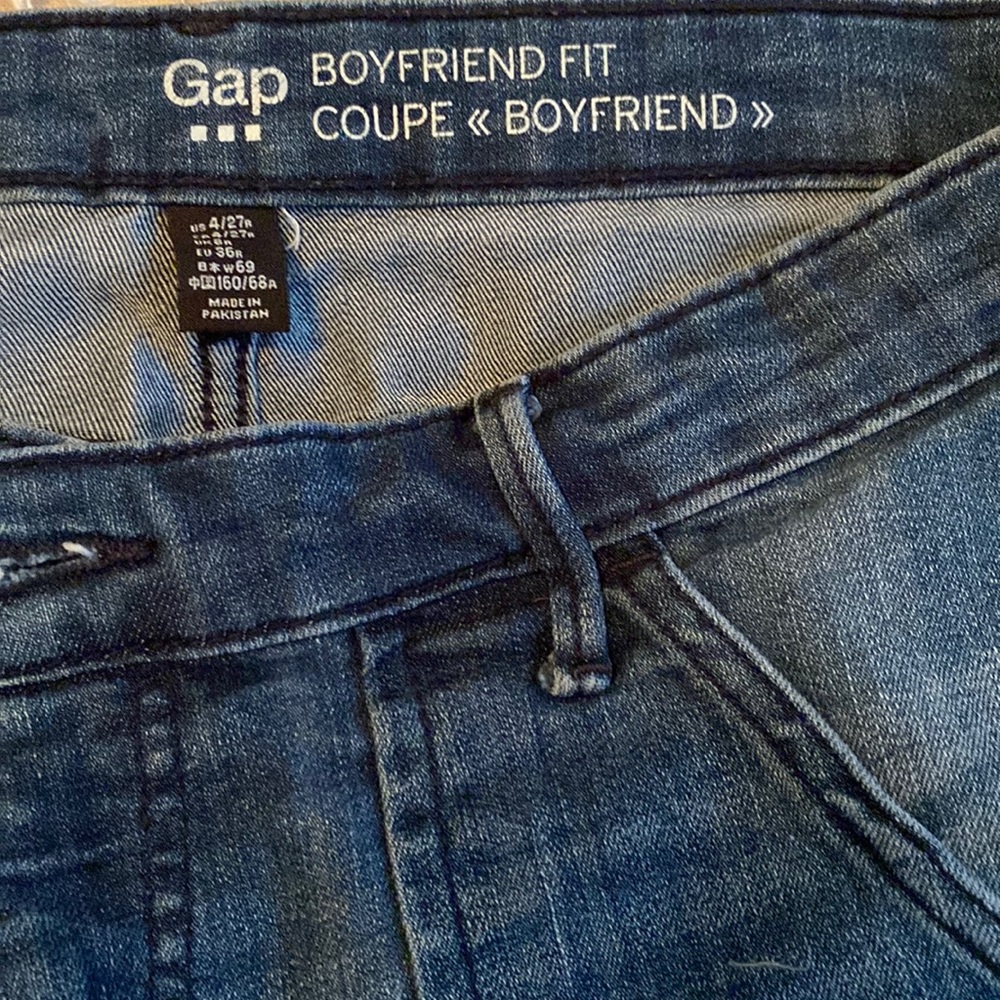 Gap Cuffed Boyfriend Jeans